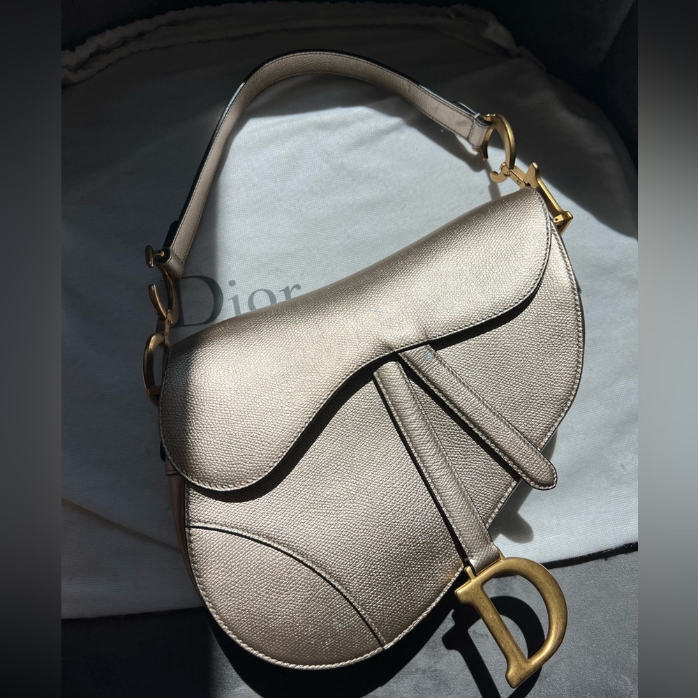 Dior saddle bag ultra rare champagne gold - Picture 2 of 15